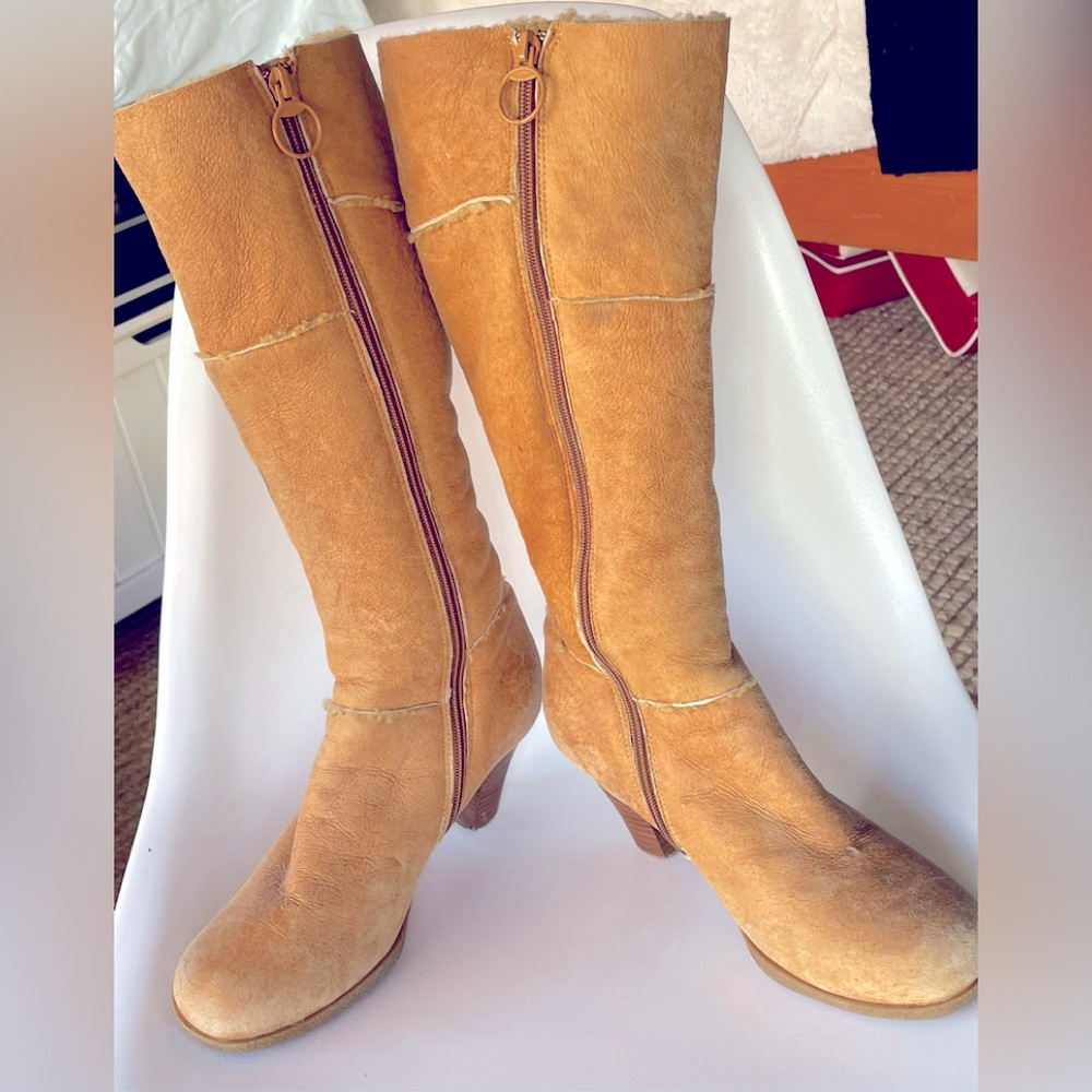 Frye Lambskin leather boots. Size 8